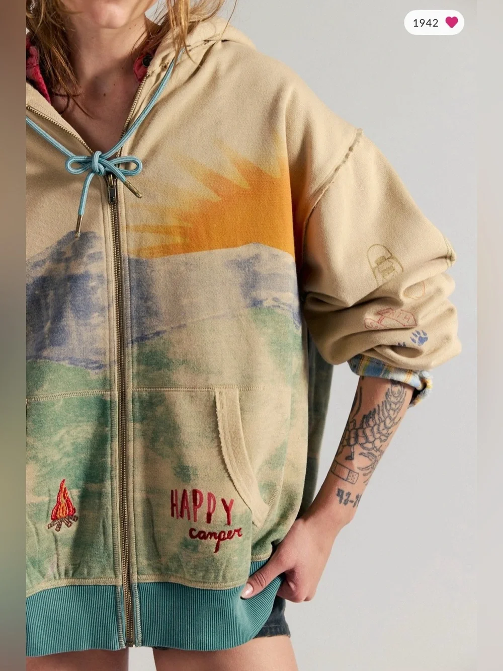 NWT Free People We The Free into the wild hoodie large